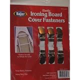Bajer Three Heavy Duty Ironing Board Cover Fasteners Clips by 