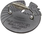 Old Mountain Pre Seasoned 10150 Rooster Shaped Bacon / Grill Press, 7 1/2 Inch Diameter