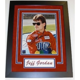 Jeff Gordon Autographed Photo - 8x10 ~ Custom Framed