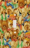 Teddy Bear Collage Decorative Switchplate Cover