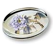 Exotic Bloom - Oval Glass Paperweight