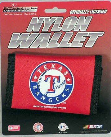 Texas Rangers MLB Nylon Trifold Wallet