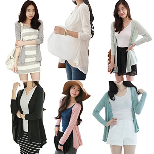 【ARINCO】 シンプル カラフル カーディガン レディース 冷房対策 リラックス 選べる カラー 6色 サイズ M L XL