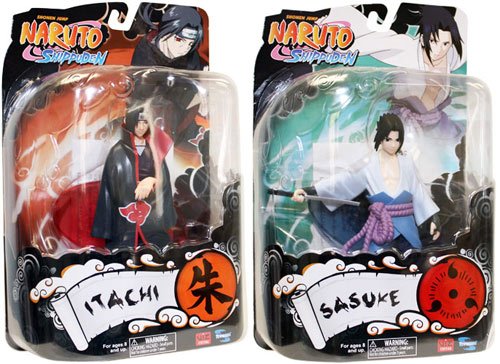 Naruto Shippuden: Series 3 Action Figure Set - Sasuke and Itachi On Sale