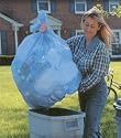 Blue Recycling Bags,40 Gallon,23x10x46,1.2 Mil,100/Case