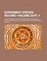 Experiment Station Record (Volume 20,pt. 1)