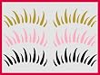 Tattoo Styling Aufkleber Twingo, Beetle Wimpern Styling Aufkleber 30 Farben!-pink41