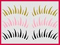Tattoo Styling Aufkleber Twingo, Beetle Wimpern Styling Aufkleber 30 Farben!-schwarz70