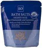 EO Organic Bath Salts Nighty Nite Blue, Chamomile and Lavender, 4-Ounce Bags (Pack of 4)