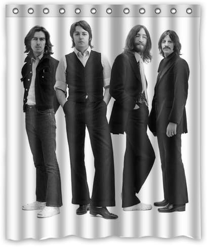 Generic Creative Design Music Band the Beatles Pattern Home Decoration Custom Shower Curtain 60x72 Inch X-1026