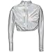 Pizzazz Metallic Crop Top - Women's