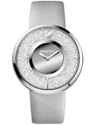 Swarovski Crystalline Silver Dial Stainless Steel Quartz Ladies Watch 1135990