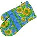Kitchen & Housewares : April Cornell Oven Mitt - Leslie Blue