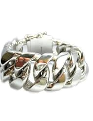 Curve Link Silver Bracelet