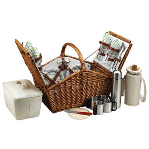 Picnic at Ascot Huntsman Basket for 4 with Coffee Service, Gazebo