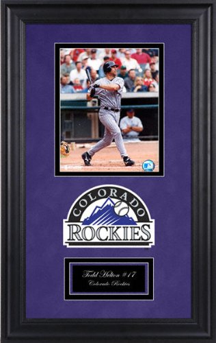 Buy Todd Helton Colorado Rockies Deluxe Framed Unsigned 8x10 Photograph with Plate by Mounted Memories