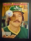 Jim Catfish Hunter Oakland Athletics Autographed October 7, 1974 Sports Illustrated Magazine