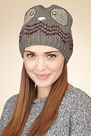 Pull On Owl Beanie Hat