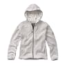 Womens Weird Fish Full Zip Macaroni Hoodie Top in Ecru With Contast Hood Print Design. Size XL