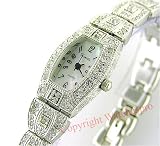 Newest Ladies 18K Plated Swarovski Crystal Bling Watch!