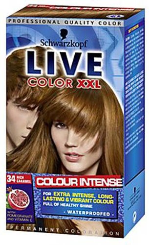 Schwarzkopf Live Color XXL 34 Reiches Karamel Permanente Haar Farbe Preisvergleich