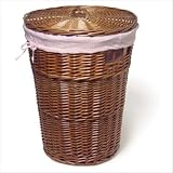 Burlington Baby Cherry Willow Hamper with Liner, Pink