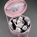 Children's 17 Piece Porcelain "Flower Fairies" Tea Set for 2 (Collectible Heirloom Quality)