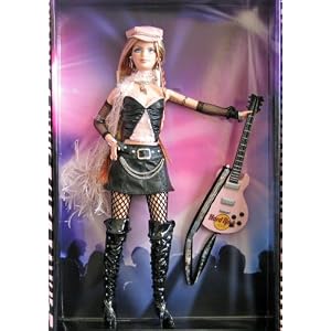 Click here to buy 2004 Barbie Collector Silver Label, Hard Rock Barbie Doll with Guitar and Exclusive HRC... by Barbie