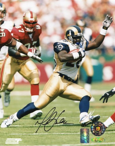 Marshall Faulk Signed Autographed St. Louis Rams 8x10 Photo TRISTAR & Faulk COA