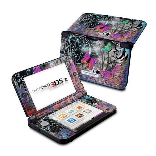 Butterfly Wall Design Protective Skin Decal Sticker for Nintendo 3DS XL Handheld Gaming System