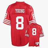 Steve Young Red Reebok NFL Premier 1990 Throwback San Francisco 49ers Jersey - Small