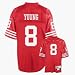 Steve Young Red Reebok NFL Premier 1990 Throwback San Francisco 49ers Jersey - Small