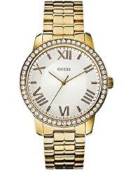 Guess W0329L2 mm Gold Plated Stainless Steel Case Gold Plated Stainless Steel Mineral Womens Watch