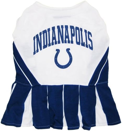 Fido4Ever Indianapolis Colts Cheerleader Dog Dress