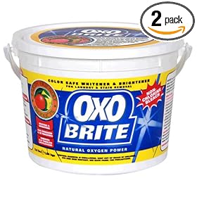 Earth Friendly Products Oxo-Brite, Color-Safe Whitener & Brightener, 57.6-Ounces (3.6 LB.) (Pack of 2)