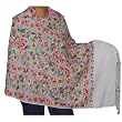 Wool Shawl Kashmiri Embroidered Wrap 26 x 75 inches (ebsp025)