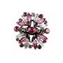 Cocktail Ring Crystals Adjustable Pink Oversize / Big
