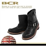 [ビーシーアール] BCR ショートブーツ スチールトゥ エンジニア ブラック メンズ＆レディース bc-2210
