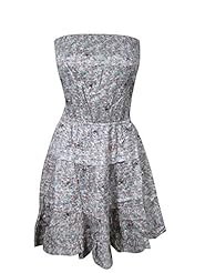 Sexy Chiffon/Rayon Elasticized   Waistline  Square Neck Spaghetti Strap Floral Print Spring  Dress With a Bow(s)