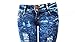 ELLA Juniors Acid Wash BLUE Denim JEANS Destroy Skinny Ripped Distressed Pants