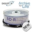 DIGISTOR 25GB BD-R Media, Silver Surface Disc (25 pack)