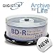DIGISTOR 25GB BD-R Media, Silver Surface Disc (25 pack)