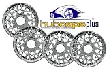 Set of Four 1998, 1999, 2000, 2001, 2002 Ford Crown Victoria Lace Style 16 Inch Chrome Hubcaps Wheel Covers
