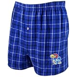 Kansas Jayhawks Royal Blue Gridiron Boxer Shorts