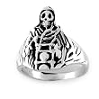 Sterling Silver Skeleton Ring - Sizes 9 to 14