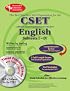 CSET: English Subtests I-IV (REA) - The Best Teachers' Test Prep (Test Preps)