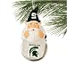 Michigan State Spartans Light-Up Gnome Snowglobe Christmas Ornament
