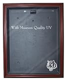 NFL Cincinnati Bengals Cabinet Style Jersey Display - Mahogany with Museum Quality UV Upgrade