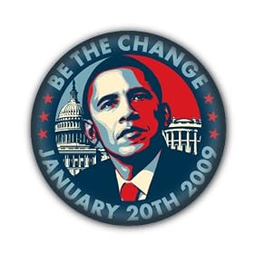 Official Shepard Fairey - Obama Inauguration Pin / Button