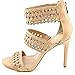 Vince Camuto Fancle Women Open Toe Leather Nude Sandals